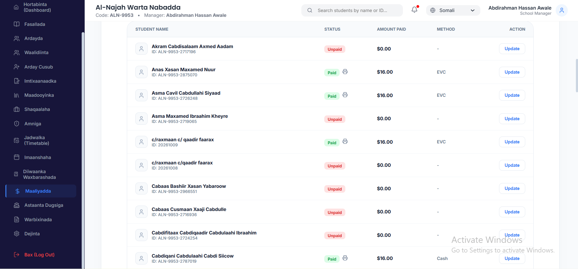 Finance Tracking